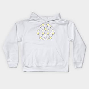 Abstract Techno Fried Eggs Kids Hoodie